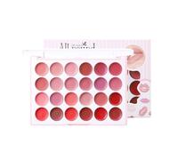 Lip Gloss Palette - Matte Lip Color, Long-lasting Lipstick, Portable Lips Gloss Set | Moisturizing Lipstick Plate, Travel Makeup Cosmetic Kit, 24-color Lipsticks Collection for Women Outdoor