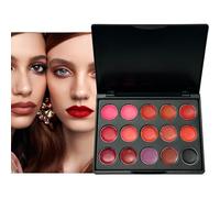 Lip Gloss Palette,Waterproof Matte Texture 15 Color Lip Color Palette | Non-Fading, Compact Size Hydrating Makeup Lipstick For Girlfriend, Wife, Friend