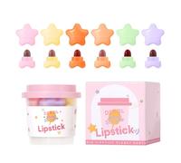 Lip Gloss Set,Gift Sets For Girls Lipgloss Sets 6pcs Mini Lovely Star Matte Lipstick Gift Set,Long Lasting Non Stick Cup Not Fade, Makeup Sets Cute Christmas Gifts (DR055)
