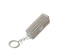 Lip Gloss Storage Case Purse, Travel Portable Lipstick Holder Lightweight Convenient Women Makeup Bling Cosmetic with Mirror(White)
