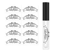 Lip Gloss Tube Stickers,2x1 Inch Clear Roller Bottles Stickers,Waterproof Label for Personalized DIY Lip Gloss Bottle,200 Pcs Per Pack