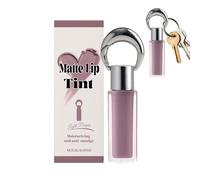 Lip Gloss with Keyring, High Pigment Balm, Volumising Coloured Lip Gloss with Keyring Design, for Teenage Girls, Friends, Family, Performance Dal, Photography, Cosmetic