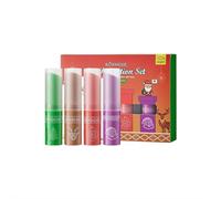 Lip Glowy Balm - Christmas Lip Balm Gift Set, Lips Nourishing and Moisturizing Gel Set Box, Christmas Stocking Stuffers Gifts,women Men Lips Care Gifts (Color B)