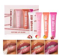 Lip Jam Hydrating Lip Gloss - Fruity Flavor Hydrating Lip Gloss | 4X Moisturizing Fruit Flavor Lip Glaze | Sheer-Tinted High Shiny And Transparent Finish Lip Glow, For Restoring Chapped And Dry Lips