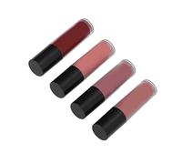 Lip Lacquer, Exquisite Elegant Smoothing Matte Lip Color Compact Non-fading Design with 4pcs Makeup Lip Glaze (01#【4 pieces in gift box】)