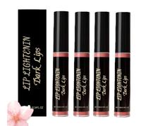 Lip Lightening Oil For Black Lips - Pink Moisturizing Oil With Vitamin E, Tinted L/Ip Balm For Women & Men, Long Lasting Hydrating Care, Nourishing For Dry Cracked Li/Ps (4)