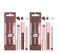 Lip Liner and Lipstick Set 6 PCS Hydrating Lip Liner and Collagen Gloss Set for Dry Lips, Waterproof Makeup set - Long Lasting Stain