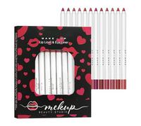Lip Liner, Matte Lip Liner Set of 12, Matte Lip Liner Long Lasting Natural Nude Waterproof Labial for Women