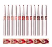 Lip Liner Pack | 6-Piece Lip Liner Pack | Matte Lip Liner Pencils For Perfect Lip Contour | Waterproof & Smudge-Proof Lip Liner Set | Versatile Lip Definition Kit For Lip Makeup And Precision