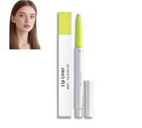 Lip Liner Pencil & Crayon - Smudge Proof Waterproof Lip Marker, Nude Pink for Long Lasting Definition, Plumping Matte Lip Stain Pen for Women, Dark Shades Natural Finish (1pc)