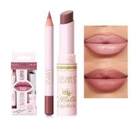Lip Liner Set 2 in 1 Waterproof Lip Liner Set for Women Lip Liner Long Lasting Lip Liner Matte Lipstick with Lip Liner Kits