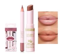 Lip Liner Set 2 in 1 Waterproof Lip Liner Set for Women Lip Liner Long Lasting Lip Liner Matte Lipstick with Lip Liner Kits