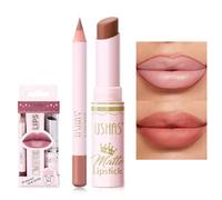 Lip Liner Set 2 in 1 Waterproof Lip Liner Set for Women Lip Liner Long Lasting Lip Liner Matte Lipstick with Lip Liner Kits