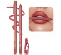 Lip Liners Creamy Matte Lipliner Pencil - Waterproof Long-Lasting Lip Liner Pencil in Nude Shade with Sharpener, Professional Contouring and Shaping Lips (09, 15.2cm)