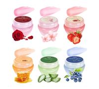 Lip Moisturizer Balm - Nourishing Lip Balm Set, 6 Piece, Hydrating and Soothing Lips Cares for Work, School, Parties, Dating, Travel, Softening and Protecting Lips