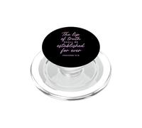 Lip Of Truth Shall Be Established Proverbs 12:19 Bible Verse PopSockets PopGrip for MagSafe