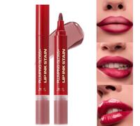 Lip Oil and Liner Set | Tinted Stain Lip Gloss Plumping Oil Set for Women | Nourishing Non Sticky Beauty Makeup Cosmetics for Women Girls Family Wife