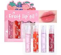 Lip Oil Set, Clear Lip Gloss Sets Fruit Liquid Lipstick, Set Moisturizing Girls Lip Balm Long Lasting Lip Glow Oil Lip Care Lip Mask, Gifts For Girls For Dry And Chapped Lips