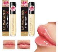 Lip Plumper Essence, Lip Maximiser Hyaluronic Lip Plumper, Vitamin E Lip Plumping Serum, Lip Plumping Serum Instant Lip Filler, Reduce Lip Fine Lines, Eliminate Dryness Wrinkles and Improve (2pcs)