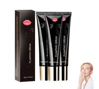 Lip Plumping Serum with Hydrating Oil, Moisturizing Lip Gel with Ginger Extract, Non-Sticky Formula for Fuller Looking Lips, Reduce Fine Lines & Dryness, Glass Shine Effect (45g)