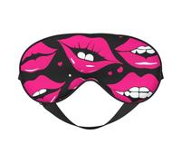 Lip Print Eye Mask, Soft and Breathable, Suitable for Nap, Travel, and Night Sleep