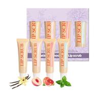 Lip Scrub | Lip Scrubber Moisturizing - 4x Lip Scrubs, Lip Scrubs Set, Lip Moisturizer Lip Plumper, Moisturizers and Lips to Soften