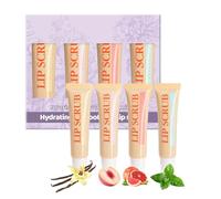 Lip Scrubber Exfoliator,Lip Exfoliant Moisturizing Lip Scrub | 4X Lip Scrubs Set, Lip Exfoliator Lip Care Products, Lip Moisturizer for Hydrating & Smoothing Lips
