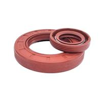 Lip Seal, 1Pcs TC/TG4 External Thread Skeleton Oil Seal Brown FKM Rubber ID 80mm 85mm 90mm 95mm High Temperature Sealing Ring