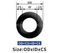 Lip seals 50 PCS/Lot Nitrile Rubber O-ring Black NBR 70A CS 1.5mm OD4/4.5/5/5.5/6/6.5/7/7.5/8/8.5/9/9.5/10/10.5 * 1.5mm O Ring Gasket.-.1 Radial seals Rotary seals(OD7.5XID4.5XCS1.5MM_70A)