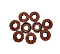 Lip seals Brown Color FKM Shaft Oil Seal TC-5 * 14 * 5 5 * 15 * 6 6 * 16 * 5/6/7 7 * 17/19 * 6/8 FPM Covered Double Lip With Garter Spring Radial seals Rotary seals (Size : 5x15x6mm 2pcs)
