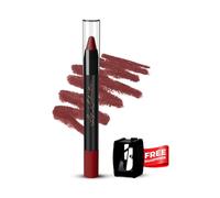 Lip Seduction Non-Transfer Crayon Lipstick | Up to 12H Long-Lasting, Lightweight & Creamy Matte | Smudge-Proof (3.6gm, Nude Beauty-11, Matte)