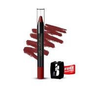 Lip Seduction Non-Transfer Crayon Lipstick | Up to 12H Long-Lasting, Lightweight & Creamy Matte | Smudge-Proof (3.6gm, Expresso-18, Matte)