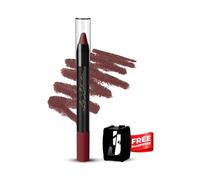 Lip Seduction Non-Transfer Crayon Lipstick | Up to 12H Long-Lasting, Lightweight & Creamy Matte | Smudge-Proof (3.6gm, Mystique Brown, Shade 10)