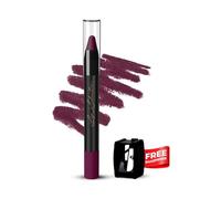 Lip Seduction Non-Transfer Crayon Lipstick | Up to 12H Long-Lasting, Lightweight & Creamy Matte | Smudge-Proof (3.6gm, Purple Mousse, Shade 12)