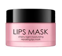 Lip Sleeping Mask Cherry Night Time Lip Mask Overnight Moisturizing Lip Balm Exfoliating Scrub Lips Treatment for Dry Cracked Lips Repair 30g