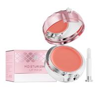 Lip Sleeping Mask, Moisturizing Lip Balm with Stick & Mirror, Day Night Repair Lip Mask Lip Plumper, Exfoliating Lip Moisturiser Lip Care for Dry Chapped Cracked Peel Lips, Fades Lip Lines