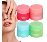 Lip Sleeping Masque, 4PCS Lip Balm Set, Moisturizing Lip Masque For Day&Night, Lip Moisturiser For Dry Chapped Peeling Cracked Lips, Nourishing & Hydrating Lip Masks, Lip Plumper Lip Oil For Women Men