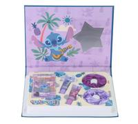 Lip Smacker, 5-Piece Disney Stitch Beauty Gift Box Set for Kids | 6-Shade Eyeshadow Palette, 2 Lip Glosses, 2 Hair Bands, PVC Charm, Complete Gift Set