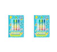 Lip Smacker Back to School Collection: Spiral Notebook Lip Balm Trio, 3-Piece Set With Cute Notebook for Kids, Fun Blue (Pack of 2)