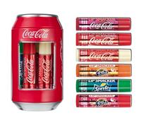 Lip Smacker - Coca-Cola Can Collection - Set of Lip Balms for Kids in Different Flavours - Sweet Gift in a Collectible Classic Coca-Cola Can - Gift Pack of 6