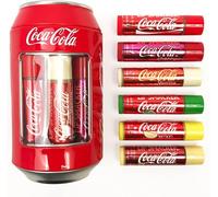 Lip Smacker - Coca-Cola Can Collection - Set of Lip Balms for Kids in Different Flavours - Sweet Gift in a Collectible Classic Coca-Cola Can - Gift Pack of 6