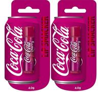 Lip Smacker Coca Cola Collection, Cherry Coke Flavoured Lip Balm Inspired by Coca-Cola, Moisturizing and Refreshing, Single Blister Pack (Pack of 2)