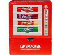 Lip Smacker, Coca Cola Lip Balm Set, Vending Machine Lip Balm Multipack, Kids Lip Balms Gift Set, 4 Flavours, Coca-Cola, Cherry Cola, Vanilla, Sprite