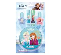 Lip Smacker Frozen Beauty Pocket Collection, 4-Piece Frozen Makeup Set for Kids Including Lip Balms and Nail Polish, in a Cute Anna and Elsa Makeup Tin, Kids Makeup for Endless Fun, Frozen Gifts