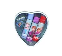 Lip Smacker Frozen, Heart Shape Tin Set, 3-Piece Frozen Themed Lip Balm Set for Girls, Gift Edition 2025
