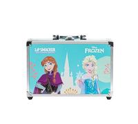 Frozen Traincase, Frozen Makeup Case for Kids, 40+ Pieces Makeup for Face, Lips, and Nails with Beauty Accessories for Hair and Makeup Included
