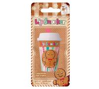 Lip Smacker Holiday Frappe Cup Lip Balm, Cute Lip Balm for Kids, Holiday-Themed, Moisturizing and Easy-to-Apply, Infused with Castor Seed Oil, Gingerbread