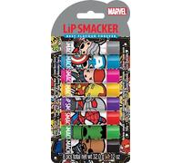 Lip Smacker Marvel Collection, The Avengers Party Pack, 8 Flavoured Lip Balms for Kids Inspired by Avengers Superheroes, Moisturizing and Refreshing