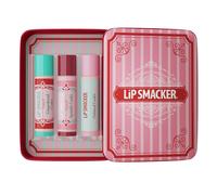 Lip Smacker Pack of 3 Festive Lip Balms - Gingerbread Cookies, Sprinkle Oatmeal Cookies and Cookies, Festive Flavored Lip Balm, Moisturising Gift Set for Parties