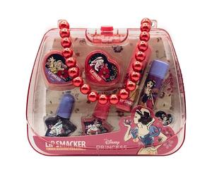 Lip Smacker Snow White Tote Bag Set, 8-Piece Make up Set for Kids with Lip Balms, Nail Polish, Shimmer Creams and Accessories, in a Cute Mini Tote Bag, Disney Princess Gifts